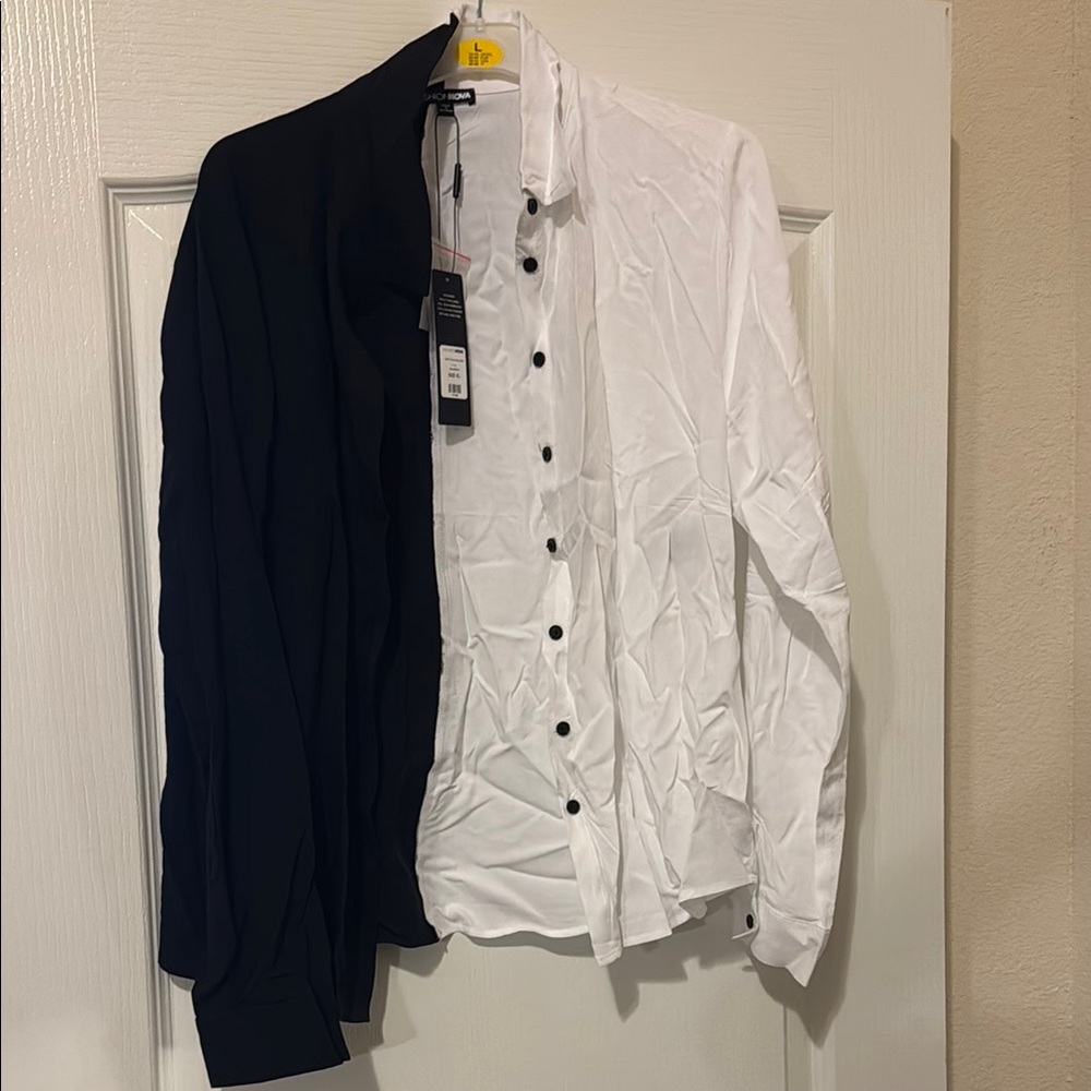 Long Sleeved Button Up Blouse